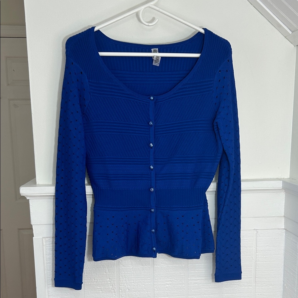 Yoana Baraschi Blue Women’s Cardigan size Medium